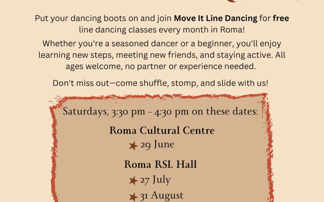 240727: Free Line Dancing – Saturday 27th July at RSL Hall