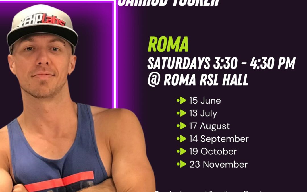 241123:  Free Zumba – Roma RSL Hall – 23rd November