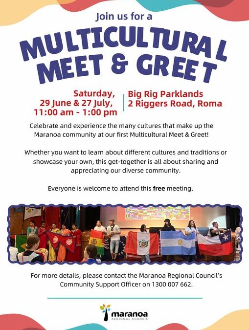 240727: Multicultural Meet and Greet – Saturday 27th July – Big Rig Parklands